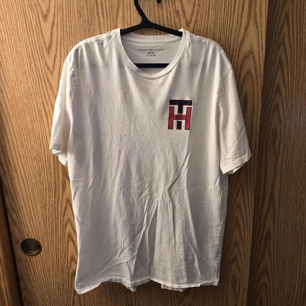 Tommy Hilfiger Men's White Crewneck T-shirt
